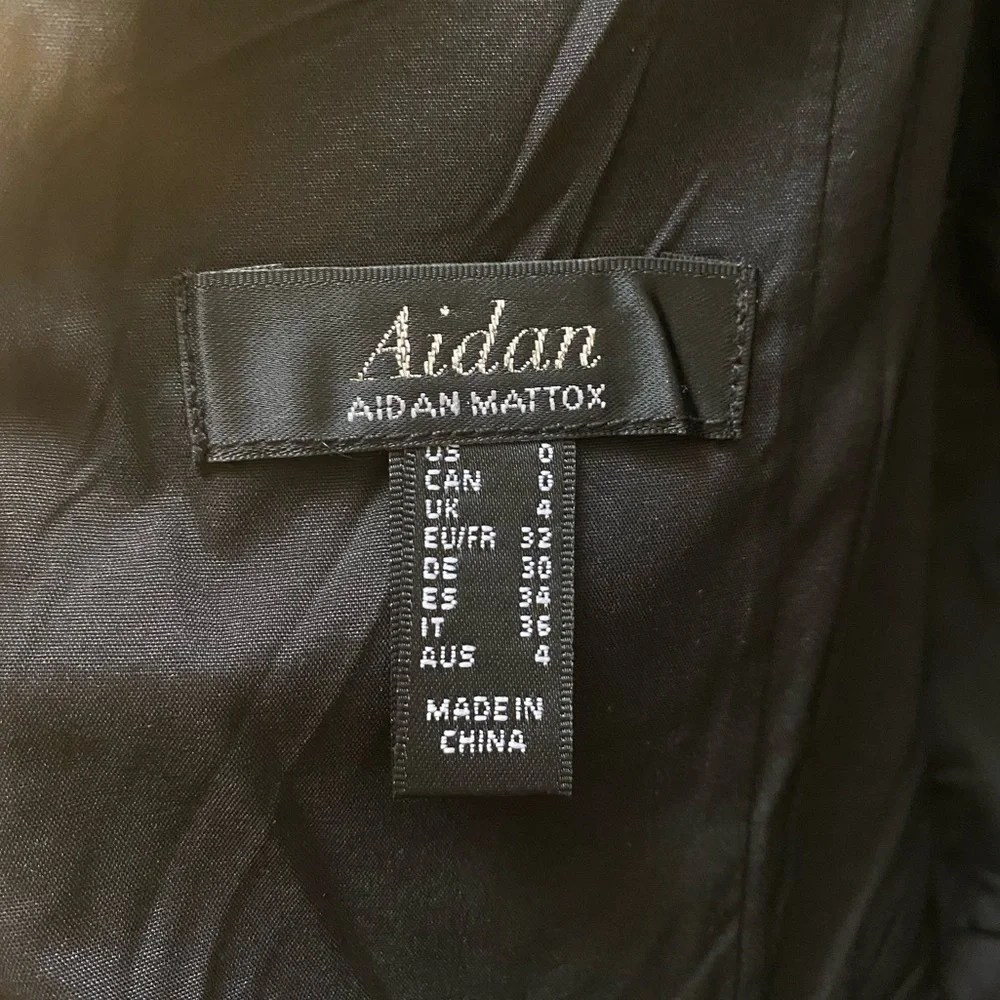 Elegant Dark Floral Jacquard High Low Dress - Picture 7 of 11